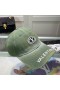 Valentino VLogo Signature Letter Baseball Cap In Cotton Green