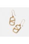 Valentino Small VLogo Signature Hook Earrings In Metal Gold