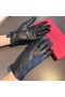 Valentino VLogo Embossed Gloves Women Sheepskin Black