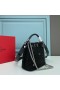Valentino Mini Roman Stud Handbag With Sparkling Studs In Nappa Leather Black