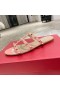 Valentino Rockstud Slides Women Calfskin Pink