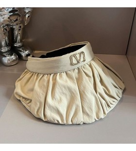 Valentino VLogo Signature Sun Hat In Cotton Beige