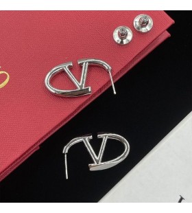 Valentino VLogo The Bold Edition Earrings In Metal Silver
