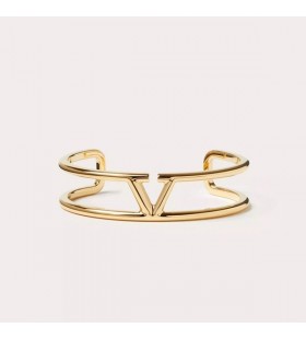 Valentino VLogo Signature Bangle Bracelet In Metal Gold
