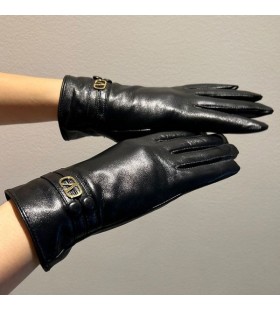 Valentino VLogo Signature Gloves With Two-Straps Women Sheepskin Black