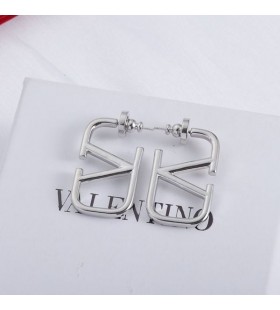 Valentino Mini VLogo Signature Earrings In Metal Silver