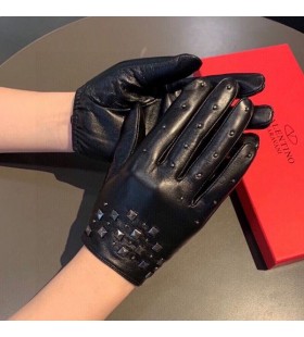 Valentino Rockstud Spike Kesztyű Női Báránybőr Fekete