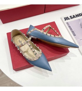 Valentino Rockstud Balerina Lapos PÃ¡ntos NÅ‘i Szabadalmi BÅ‘r, KÃ©k