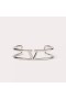 Valentino VLogo Síniú Bangle Bracelet Miotal Silver