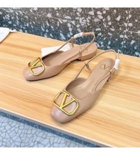 Valentino VLogo Síniú Slingback Árasáin Mná Calfskin Aibreog