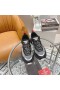 Valentino VLogo Shegoes Sneakers Unisex in Pelle e Mesh Nero/Grigio