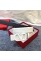 Valentino VLogo Firma Cintura 40MM Con Logo Fibbia In pelle di Vitello Bianco