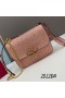 Valentino Piccolo Vsling Borsa A Tracolla Con Cristalli Scintillanti In Suede Cherry