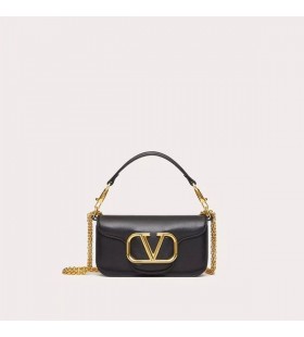 MaÅ‚a torba Valentino Loco Na ramiÄ™ Ze skÃ³ry cielÄ™cej w kolorze czarnym