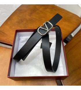 Valentino VLogo SemnÄƒtura Reversibile Curea 20MM ÃŽn piele de ViÈ›el Negru