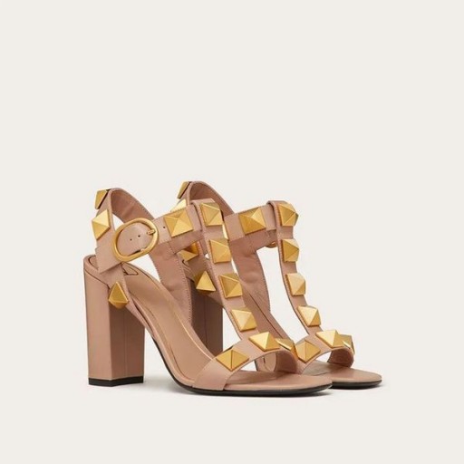 Ovocné Roman Stud Sandále Ženy Teľacina Ružová