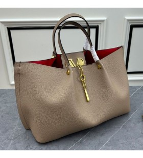 Ovocné Veľké VLogo Uniknúť Tote V Zrnitá Teľacina Khaki