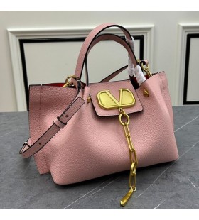 Ovocné Malé VLogo Uniknúť Tote V Zrnitá Teľacina Ružová