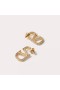 Branded Naušnice Valentino Mini VLogo Od Metala S Kristalima Zlatne Boje