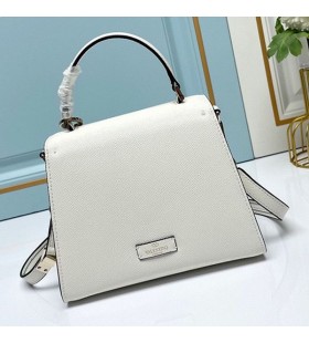 Mala Torbu Valentino Vsling S Izvezenim Draguljima Od Zrnate TeleÄ‡e koÅ¾e Bijele Boje