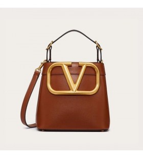 Dana Derisi Kahverengi Valentino Küçük Supervee Çanta