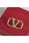 Valentino VLogo Firma Broche En Metal Con Cristales De Swarovski Oro