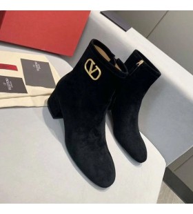 Valentino VLogo Podpis KotnÃ­kovÃ© Boty 30MM Å½eny KaÅ¡mÃ­r ÄŒernÃ½