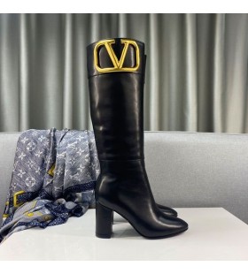 Valentino Supervee Koleno KotnÃ­kovÃ© Boty 85MM Å½eny TelecÃ­ kÅ¯Å¾e ÄŒernÃ©