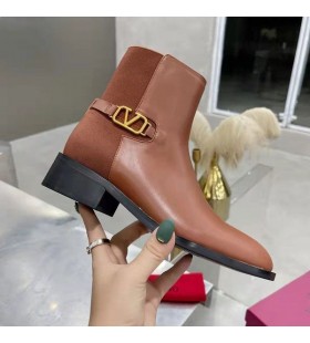 Valentino VLogo Podpis KotnÃ­kovÃ© Boty 30MM Å½eny pravÃ¡ kÅ¯Å¾e, HnÄ›dÃ©