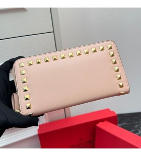 Valentino VelkÃ© Rockstud Zip PenÄ›Å¾enku TelecÃ­ KÅ¯Å¾e V RÅ¯Å¾ovÃ©