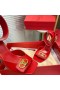 Valentino Vlogo Roman Buckle Sandals Women Calfskin Red