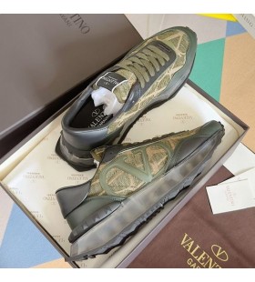 Valentino Lacerunner Lenkkarit VLogo Miehet Toile Iconographe Kangas VihreÃ¤/LÃ¤pinÃ¤kyvÃ¤