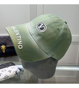 Valentino VLogo Allekirjoitus Kirje Baseball-Cap-Puuvilla-VihreÃ¤