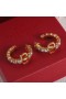 Valentino Mini VLogo Signature Boucles D'Oreilles En Métal Avec Cristaux Swarovski Or