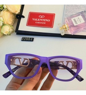 Valentino 22051 Squared Sonnenbrillen Acetat Rahmen Mit Vlogo-Kristalle Lila