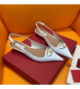 Valentino Vlogo Slingback ÎœÏ€Î±Î»Î±ÏÎ¯Î½ÎµÏ‚ Î“Ï…Î½Î±Î¯ÎºÎµÏ‚ Î›ÎµÏ…ÎºÏŒ Î”Î­ÏÎ¼Î± ÎœÎ¿ÏƒÏ‡Î±ÏÎ¹Î¿Ï