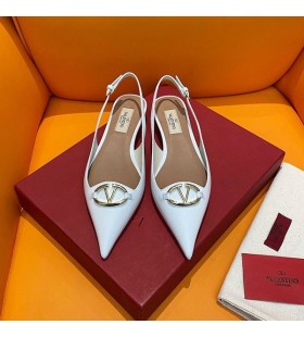 Valentino Vlogo Slingback ÎœÏ€Î±Î»Î±ÏÎ¯Î½ÎµÏ‚ Î“Ï…Î½Î±Î¯ÎºÎµÏ‚ Î›ÎµÏ…ÎºÏŒ Î”Î­ÏÎ¼Î± ÎœÎ¿ÏƒÏ‡Î±ÏÎ¹Î¿Ï